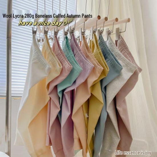 2023 Unisex Kinder Warme Baumwollfleece Hose für den Winter