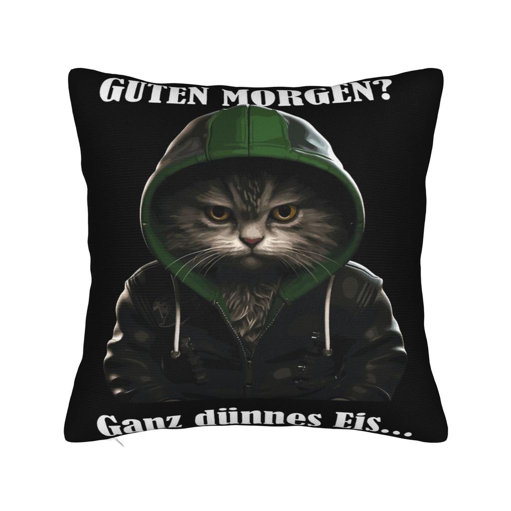 Guten Morgen Ganz Dnnes Eis Pillow Cover Accessories Printing Cushion Cover Decorative Pillow Case Cover Sofa Multiple Sizes