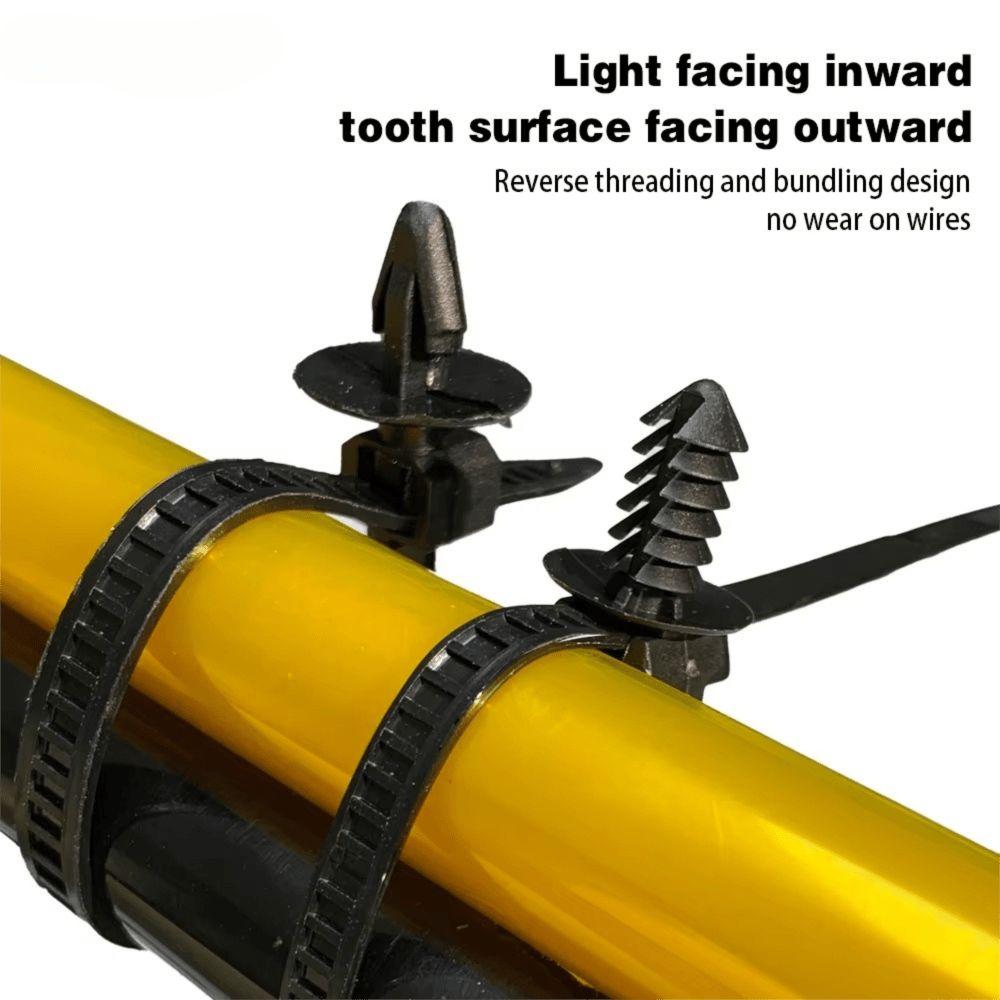 160 Stück Wellrohr-Kabelbaum-Clips für den Motorraum 5 Größen Wiederverwendbare Kabelclips Motorraum