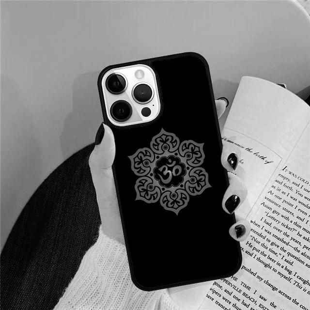OM Yoga GOA Zen Symbol Muschel Hülle Für iPhone 17 Air 15 16 14 13 12 Pro Max 11 Pro Max Plus Handyhülle Abdeckung