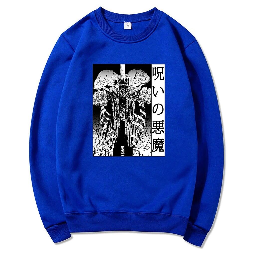 Felpe con cappuccio unisex Anime Chainsaw Felpa unisexga Diavolo della Maledizione Inverno 2022 Felpa unisex/da donna girocollo Primavera/Autunno Felpa con grafica Sudaderas