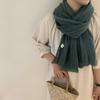Autumn and Winter Cotton and Linen Women's Scarves Solid Color Shawls Travel Sun Protection Scarves
