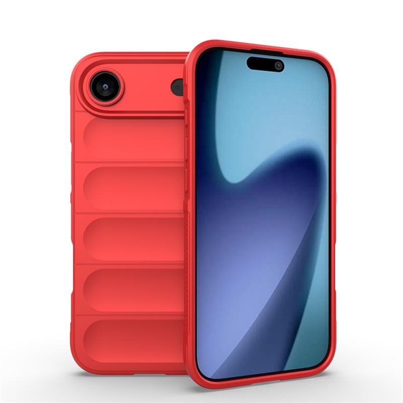 

For Apple iPhone 17 Air Case for iPhone 17 Air Cover Phone Shell Bumper Shockproof Wireless Charging Silicone Back Armor case iPhone Air красный