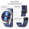 Compatible Magnetic Buckle Silicone Watch Strap for Huawei Watch GT6 Pro 46mm - Breathable Design