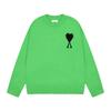 Womens Oversized Crewneck Knit Sweater With Heart Print Streetwear Long Sleeve Cotton Top 2025