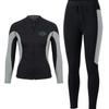 1.5mm SCR Neoprene Wetsuit Set Long Sleeve Pants Mens Dive Suit Scuba Snorkeling Swimming Cold Water