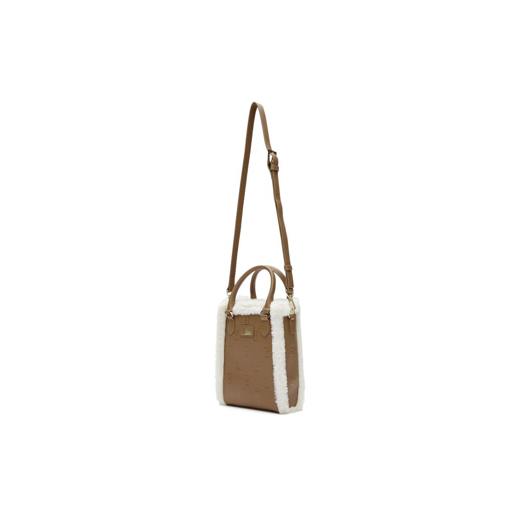 MLB Monogram Vintage High-Quality Versatile Plush Shoulder Bag Unisex Shoulder Bag Brown 7ACRM0946-43CAS