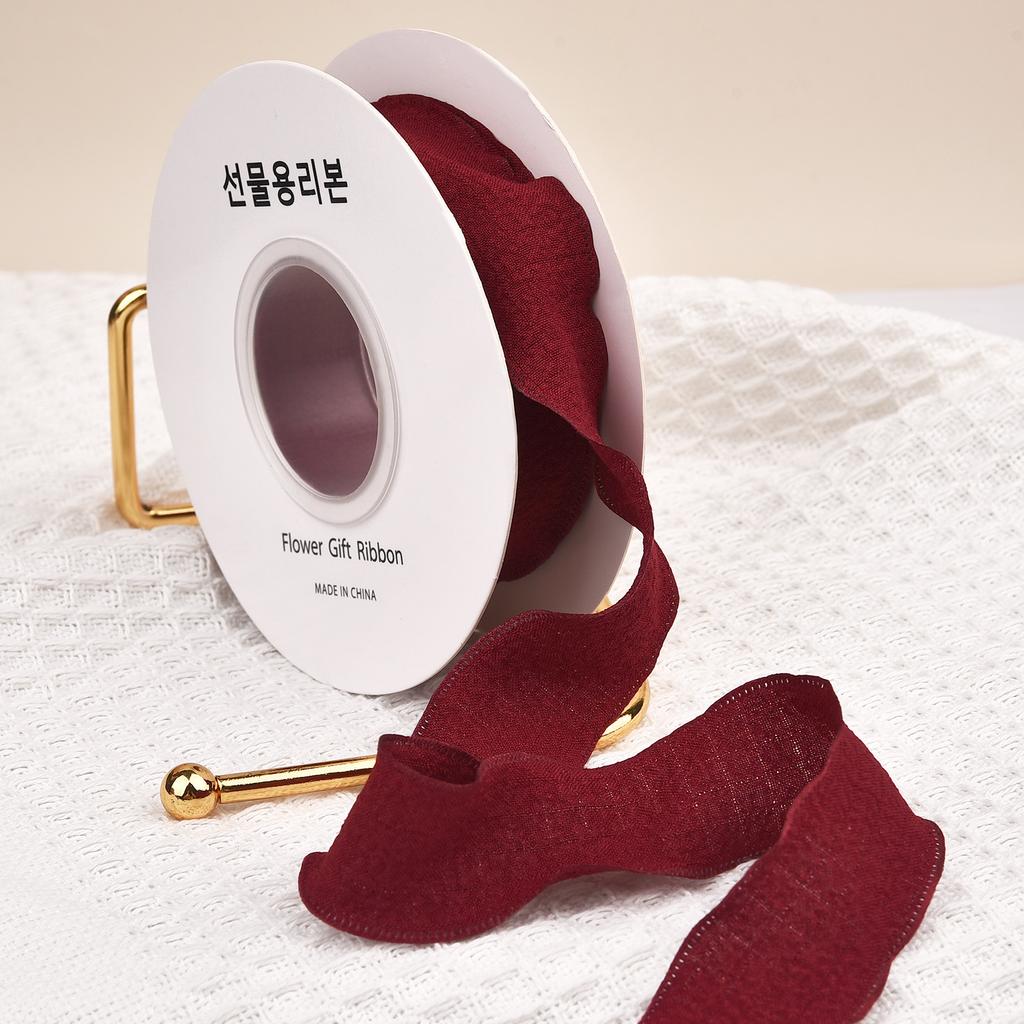 10 Jardów Wstążki z przędzy ogona rybiego Falowany brzeg Plisowana wstążka szyfonowa Materiał do pakowania prezentów Dekoracja DIY kwiatów na ślub, urodziny