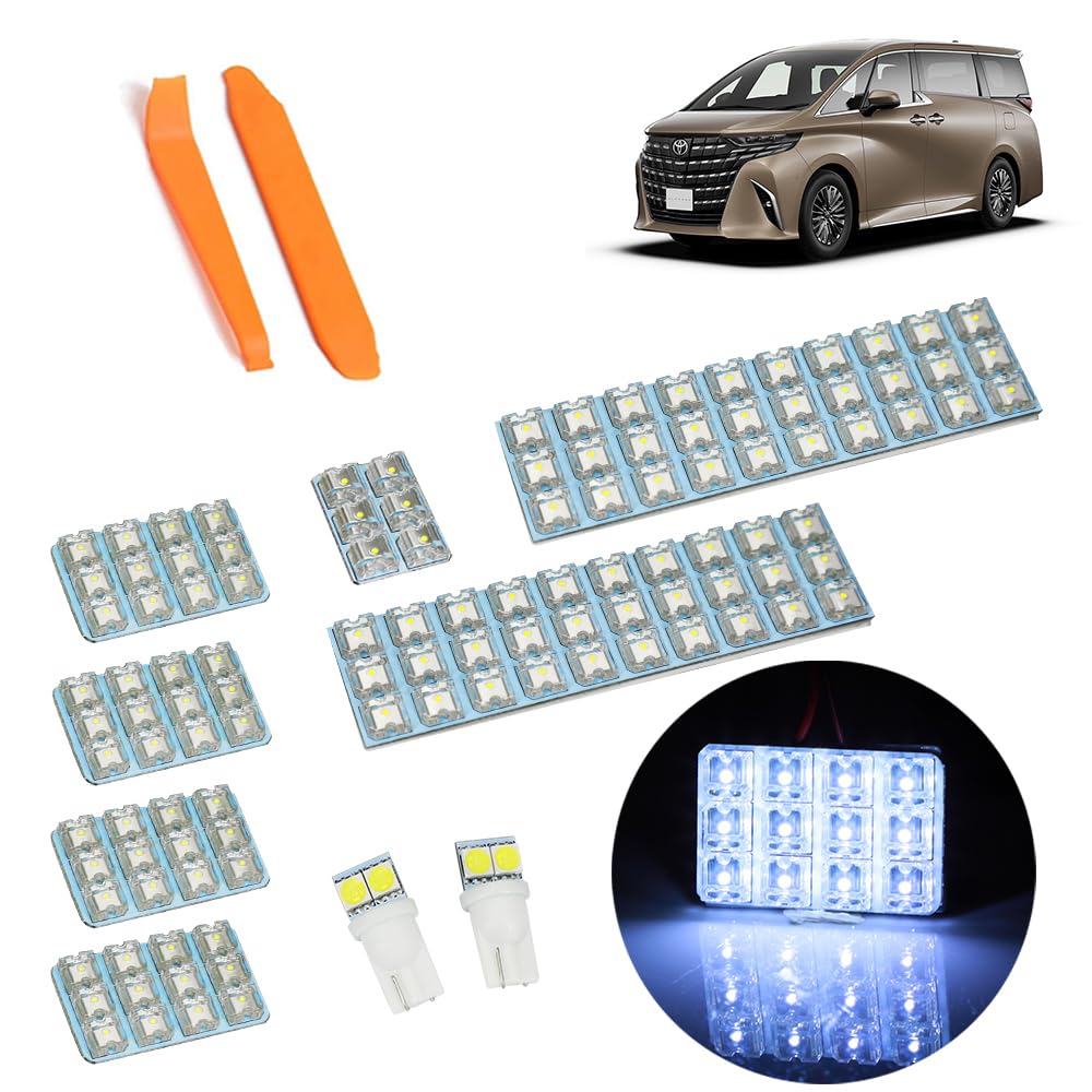 FEIYING Toyota Alphard Vellfire 20 Series Room Specially Designed for 118 Super White Special Tool Included Lamp, Vehicles, Lights, FLUX-LED,