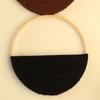 Handmade Bohemian Double Round Light Luxury Wall Shelf Hanging