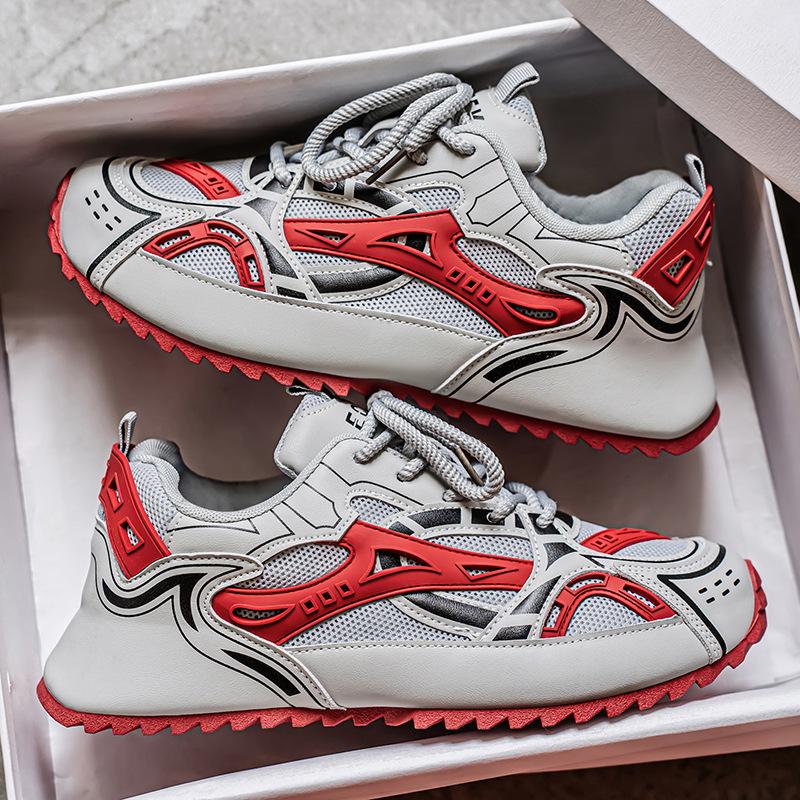 Men's Shoes New Summer Dad Platform Sneakers Heightened Casual Versatile Mesh Breathable Sports Casual Shoes