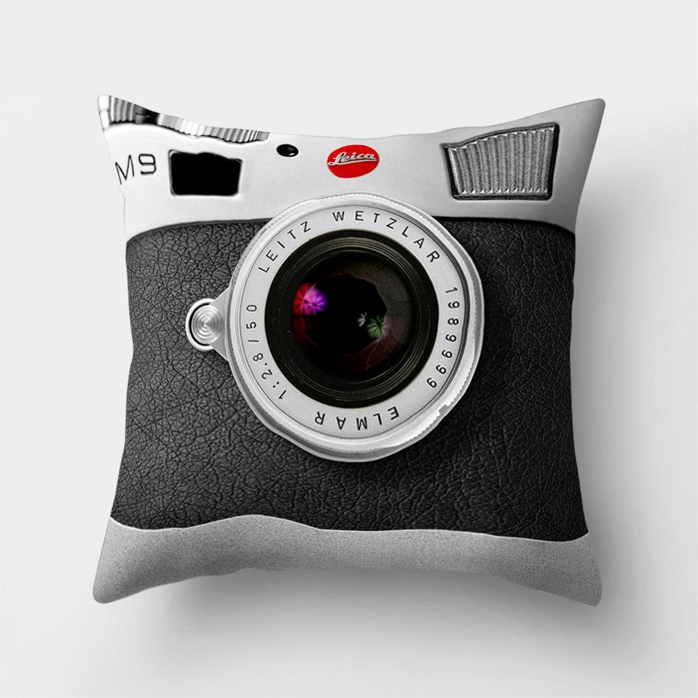 Polyester Creative Home Camera Pillow Case Car Cushion Office Pillow