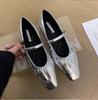 Women Flats Mary Janes Shoes Spring New Fashion Square Toe Shallow Ladies Soft Sole Ballerinas Flat Casual Ballet Shoes Zapatos