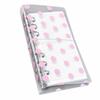 A6 Loose Leaf Binder Polka Dot Print PVC Notebook Cover Portable Transparent Notebook  School Use