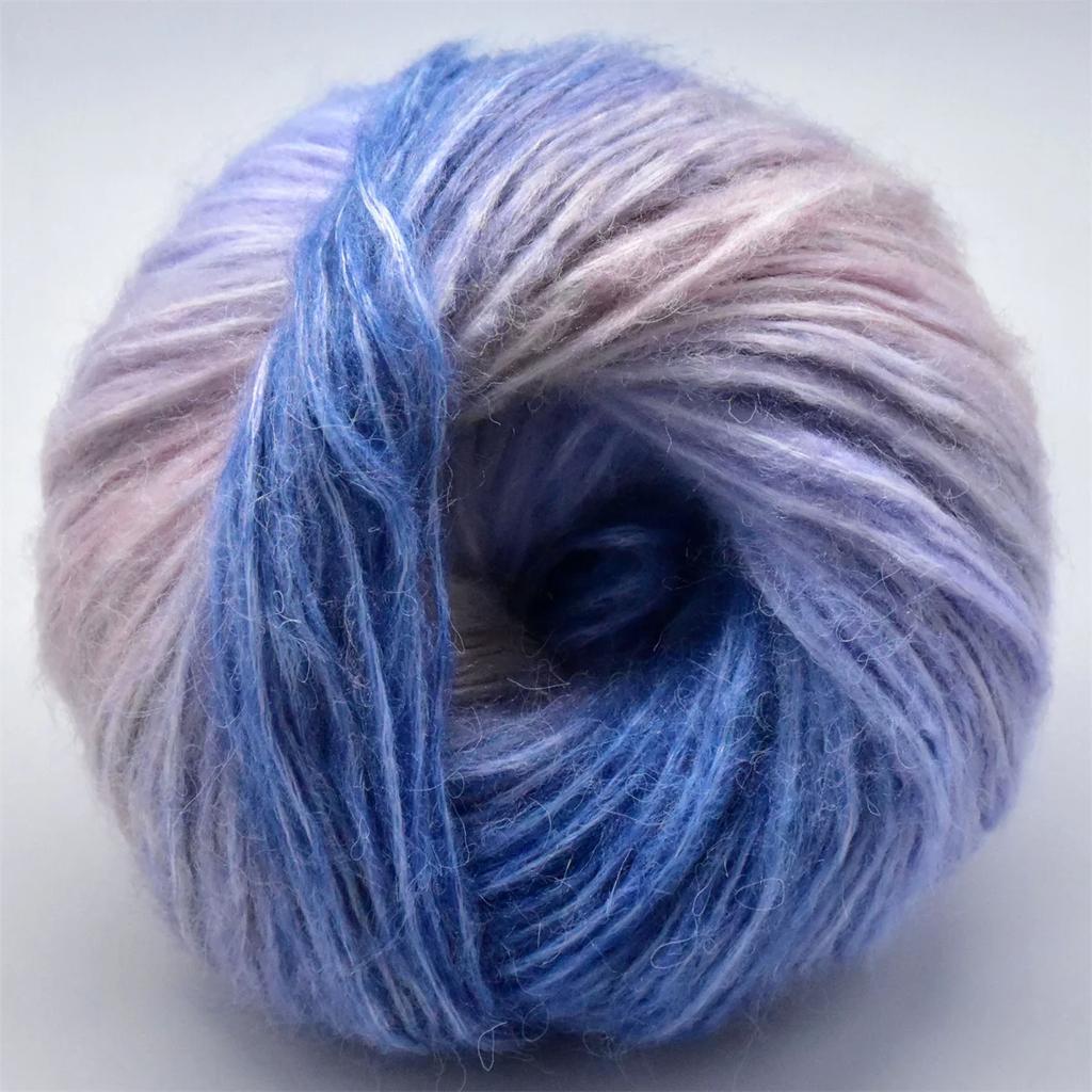 6pcs 300g/10.56oz Mohair Yarn Super Soft Extra Thick Knitting Crochet Wool Vibrant Yarn Bundle for Shawls Scarves Blankets Sweaters DIY Craft Supplies