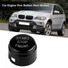 Car Engine One Button Start Button for BMW F30 3 Series F Disk Bottom without Start&Stop Black