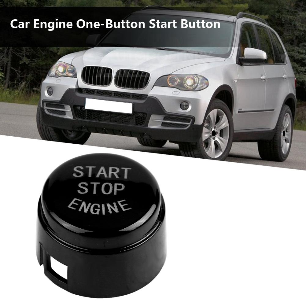 Car Engine One Button Start Button for BMW F30 3 Series F Disk Bottom without Start&Stop Black