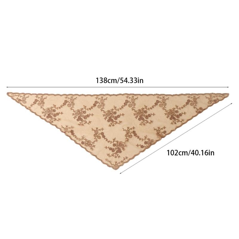 Elegant Lace Bandana For Women Breathable Polyester Fabric Hair Accessory For Daily Wear