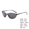 Metal Sunglasses Small Frame Wide Thick Legs Oval Foreign Trade Sunglasses High Fashion Thin Sunshade Glasses