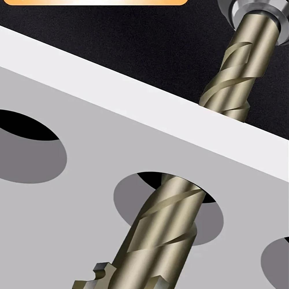 7Pcs/set Four Flute Sawtooth Drill Bit For Glass Tile Concrete Metal Drilling Tools High Performance Drill Bit Set 3-12mm New