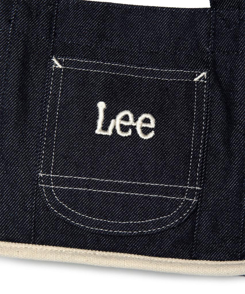 Lee Corduroy Square Two-Way Tote Bag Indigo Dark