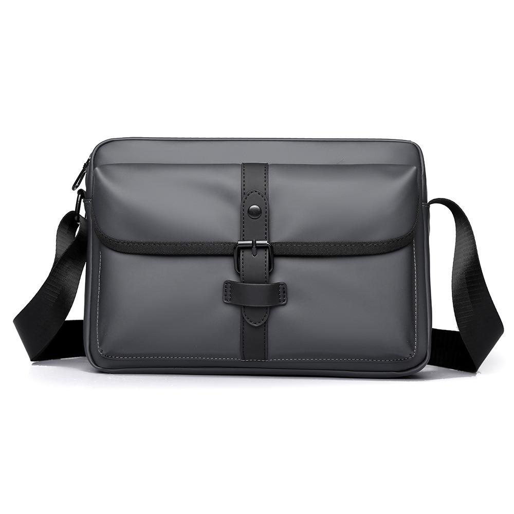 Simple Commuting Single-shoulder Bag, Large-capacity Leather-like Casual Small Square Bag, Streetwear Trendy Men's Crossbody Bag