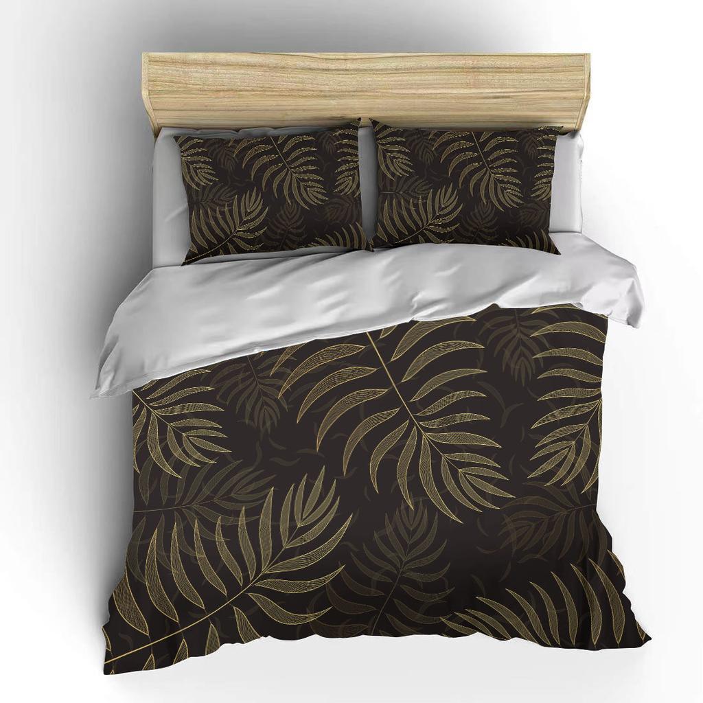 Botaniczny Kwiat Podwójna Poszwa na Kołdrę Łóżko Europejskie Zestawy Pościeli Tekstylia Domowe Luksusowe Poszewki na Poduszki Pościel do Sypialni