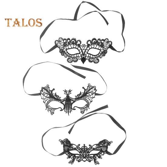 3-teilige Augenmaske aus Spitze, hohle Blume, Königin, Spinnen-Stil, Party, Date, Valentinstag, Tanz, angenehme Haut, freiliegende, geheimnisvolle Partymaske