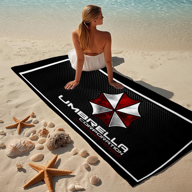 Resident Umbrella Beach Towel Microfiber Beach Towel Super Soft & Absorbent for Bath, Beach, Travel Bath Time Accessory, Fan gifts