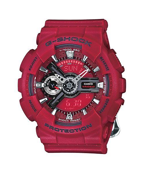 

Casio Men s Resin 200M Water Resistant Digital Shock Resistant Quartz Watch GMA-S110F-4A красный