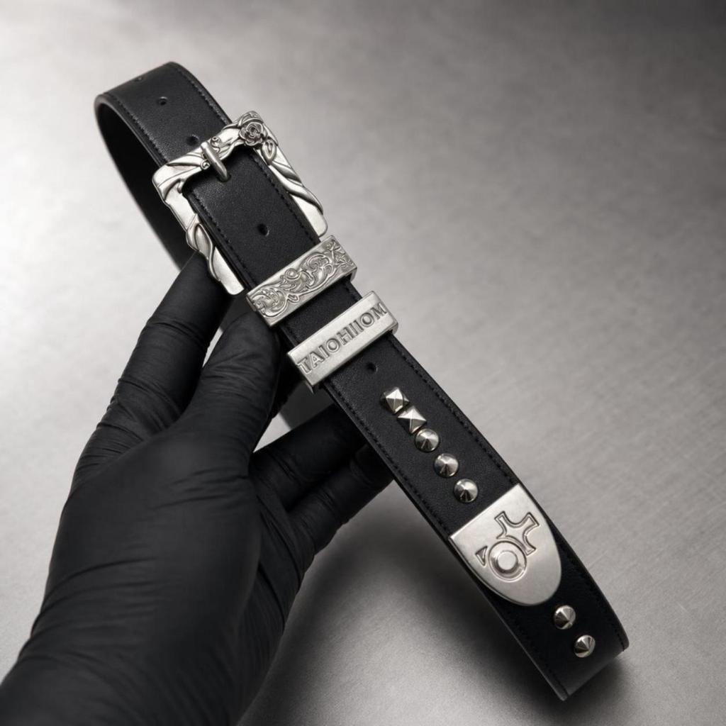Studded Belt Punk Accessory Streetwear for Jeans