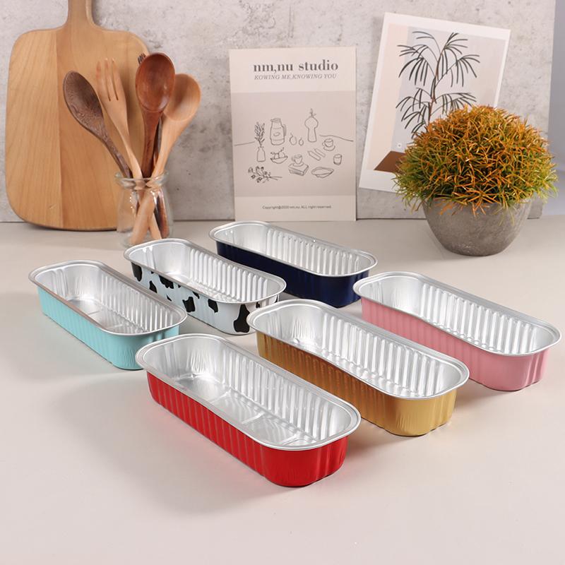 10 stk 200 ml aluminiumsfolieform pudding kakeform bakeform aluminiumsfolieboks med lokk
