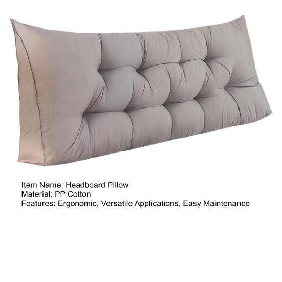 Headboard Triangle Pillow Wedge Backrest Pillow with Removable Cover Headboard Daybed Back Cushion for Reading Sitting Working Bedroom Dorm