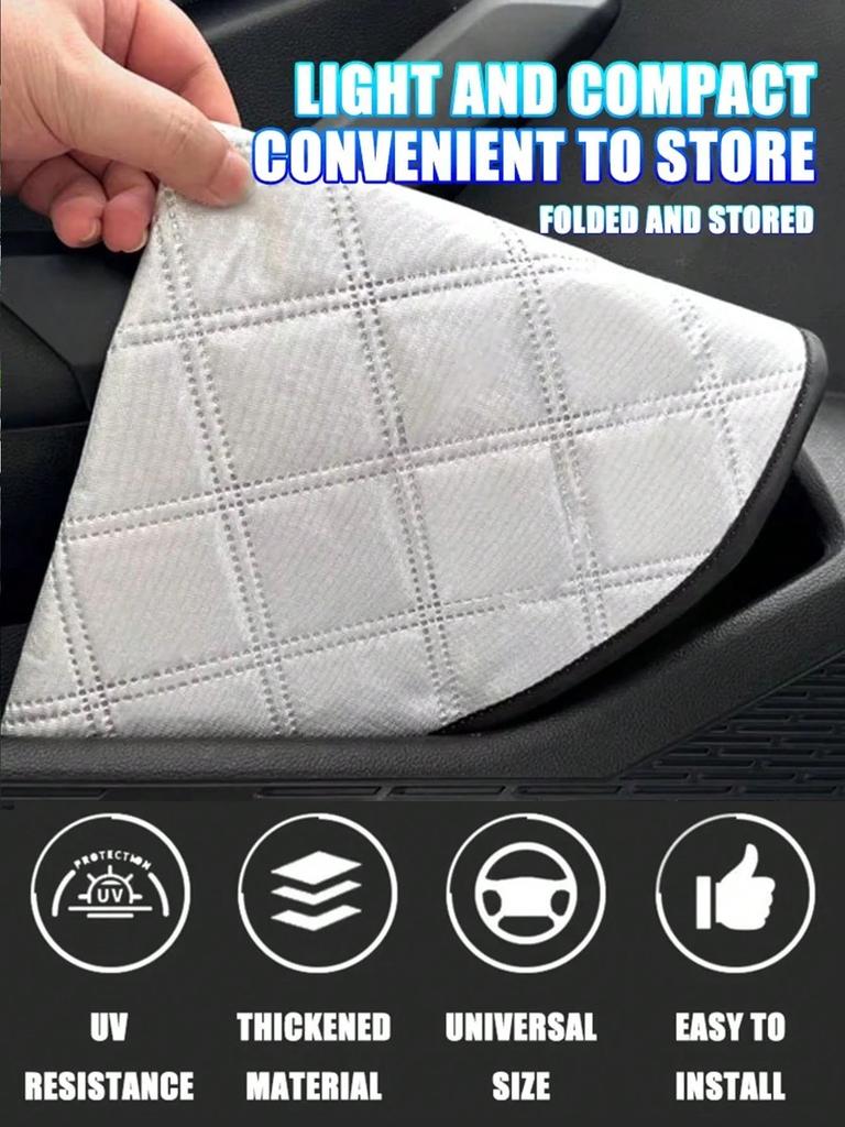 Universal Car Steering Wheel Sun Visor - Sun & Heat Insulation, Anti-Glare, Fits All Cars