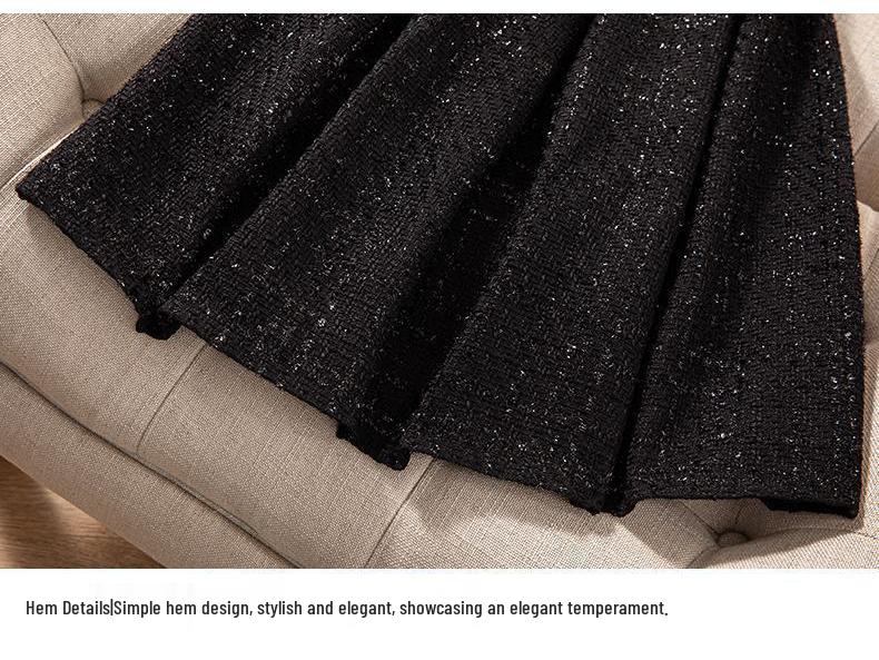 Elegant Mid-Length Woolen Vest Dress - Sleeveless, Slimming, Autumn/Winter Fashion