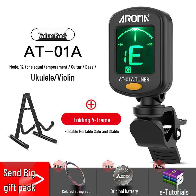 Anoma Univerzální elektronická ladička pro kytaru, ukulele a housle