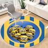 1PC Minions Office Round Rug - Perfect for Office or Study Decor, Non-Slip Backing, Decorative Floor Mat yy250916075