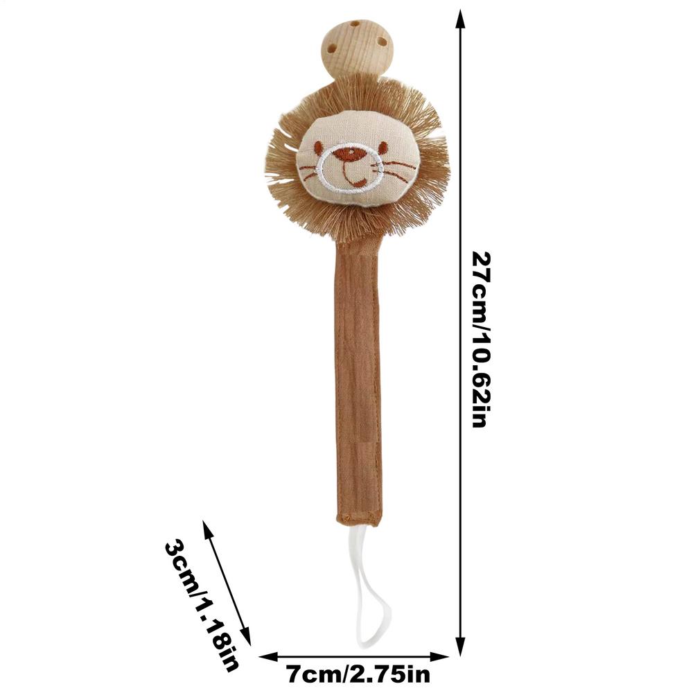 cute Animal Shapes Pacifier Holder Clip Toddler Teething Rings Strap Clip Anti-lost Toddler Pacifier Clips Toddler Nipple Strap