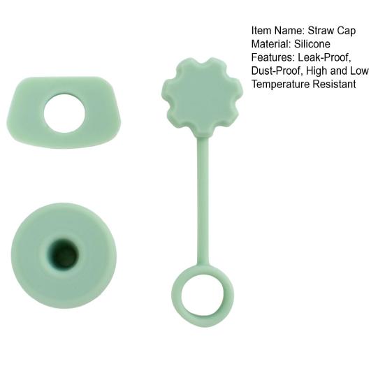 3 Pezzi Tappo per Cannuccia in Silicone Copertura Antipolvere Tappo Ermetico Tappi Anti-Sversamento per Bicchieri da Viaggio e Bicchieri d'Acqua da Esterno