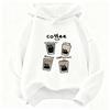 Jungen Mädchen Mode Kaffee Katze Grafik Hoodie Kinder Katze Kinder Sweatshirt Kapuzenpullover Freizeit Kapuzenpullover