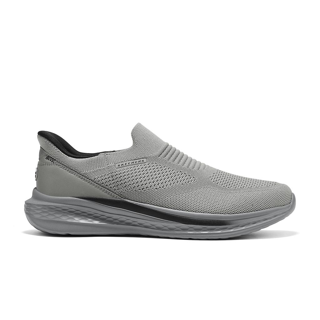 Skechers Slade Comode Versatili Traspiranti Supporto Rimbalzo Scarpe da Passeggio Sneaker da Uomo Grigio 211375-GRY