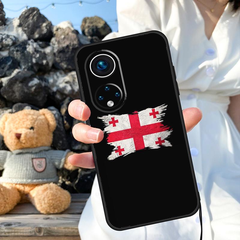 Georgia Grunge Flag Case For Honor Magic 7 Lite 5 6 8 Pro X9a X9b X9c X9d X8b X8c 50 70 90 200 400 Win RT Cover