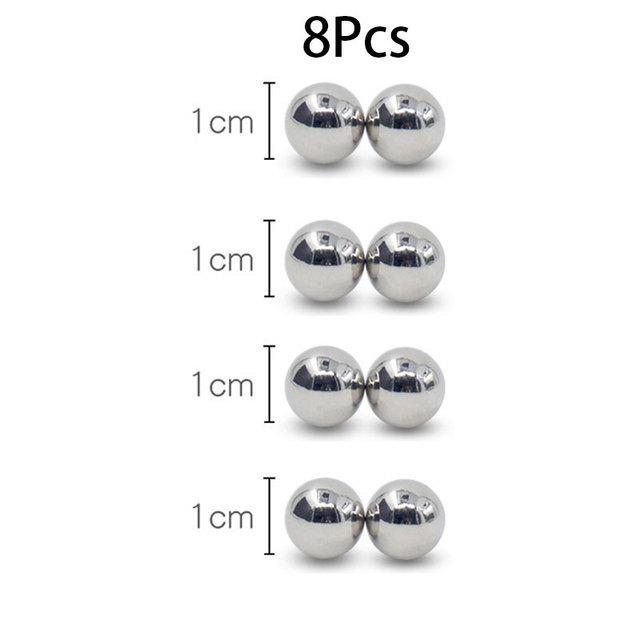 New 10mm Nipple Clamps Powerful Magnetic Orbs Clitoris Stimulate BDSM Bondage Set Adult Erotic Accessories Sex Toys For Woman Couple