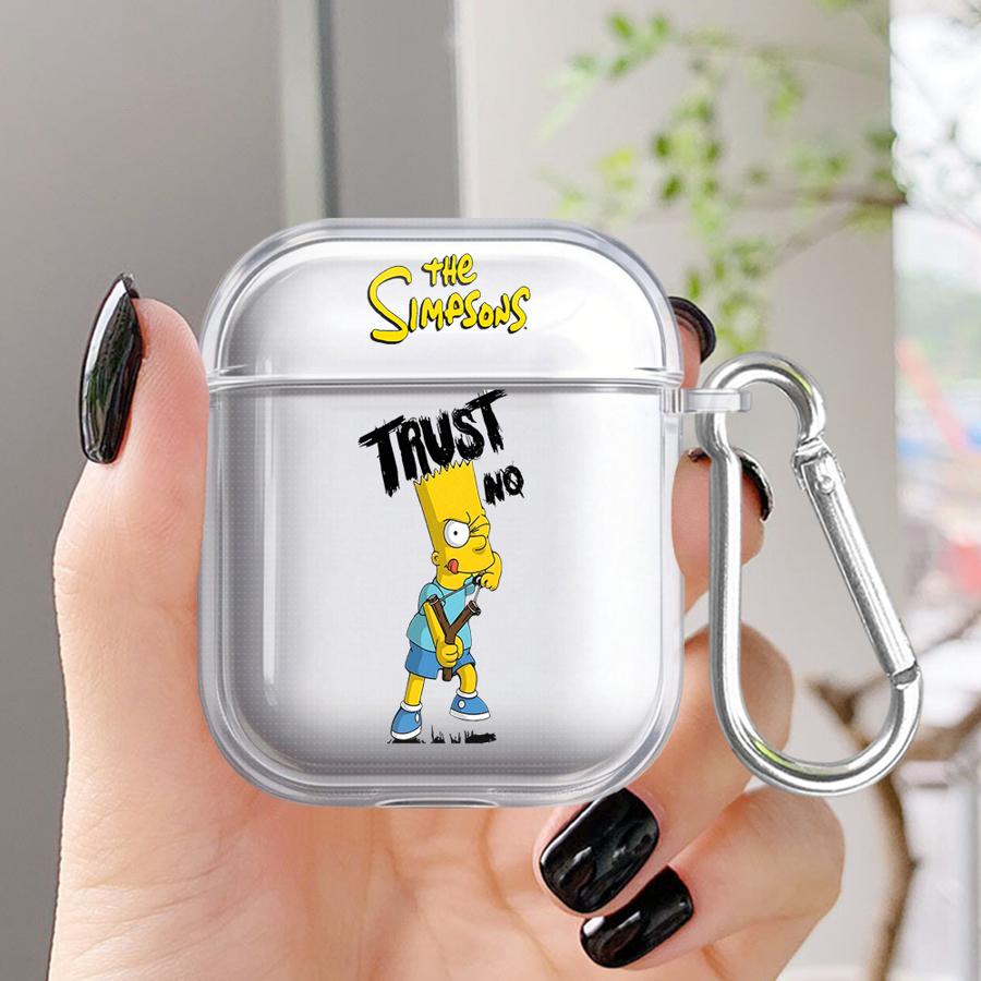 Clear Earphone Cases Cover Case For Airpods Pro2 Pro3 4 2 Pro 3 1 The Simpsons Bart