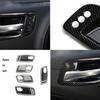 Carbon Fiber Interior Door Handle Bowl Trims Cover Fit for Dodge Charger 2011+