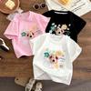 Dopamine Color 3D Puppy Doll Cotton T-Shirt for Kids - Cute & Stylish Summer Short Sleeve