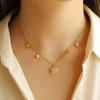 Bead Star Pendant Neck Chain Natural Women Neck Choker Popular Star Stone Necklace  Party