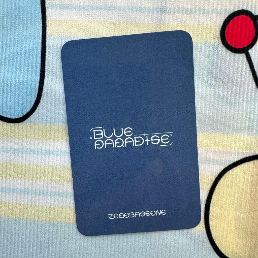 [USED] Zhang Hao ZB1 BLUE PARADISE Popular Song Sanok Trading Card