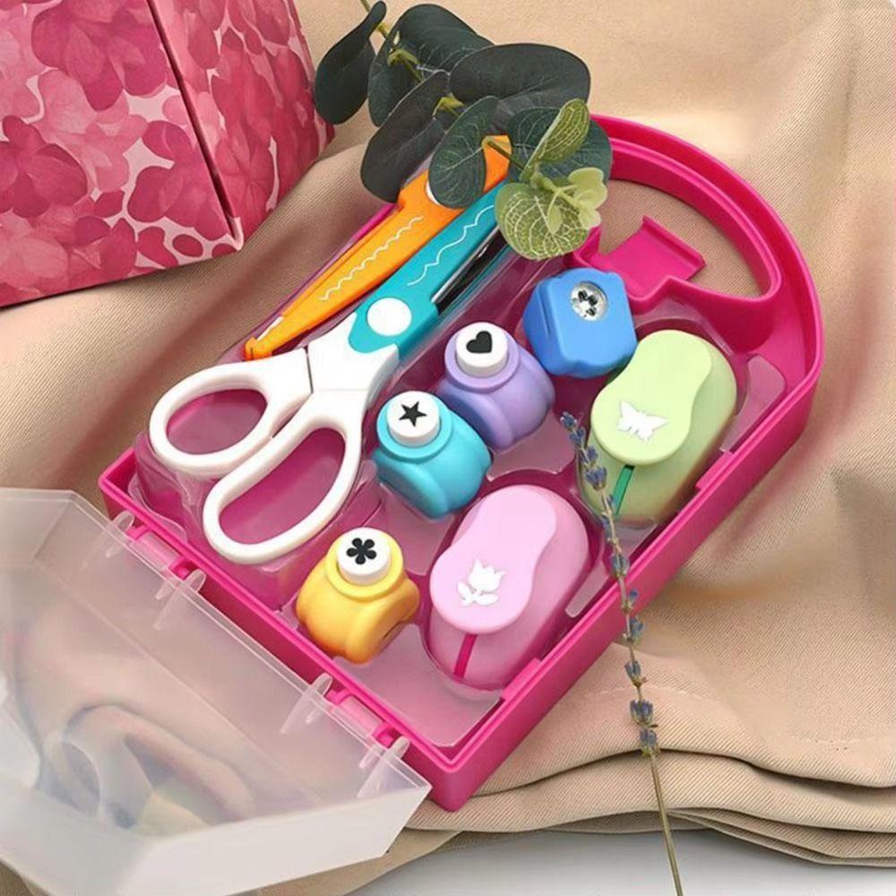 Stanzwerkzeug Lochstanzer Set Blume Prägung Sternstanzer Prägemaschine Set Kindergarten