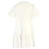 D's New Spring/Summer Cartoon Age-Defying Polo Collar Pleated Knitted Dress with Zipper